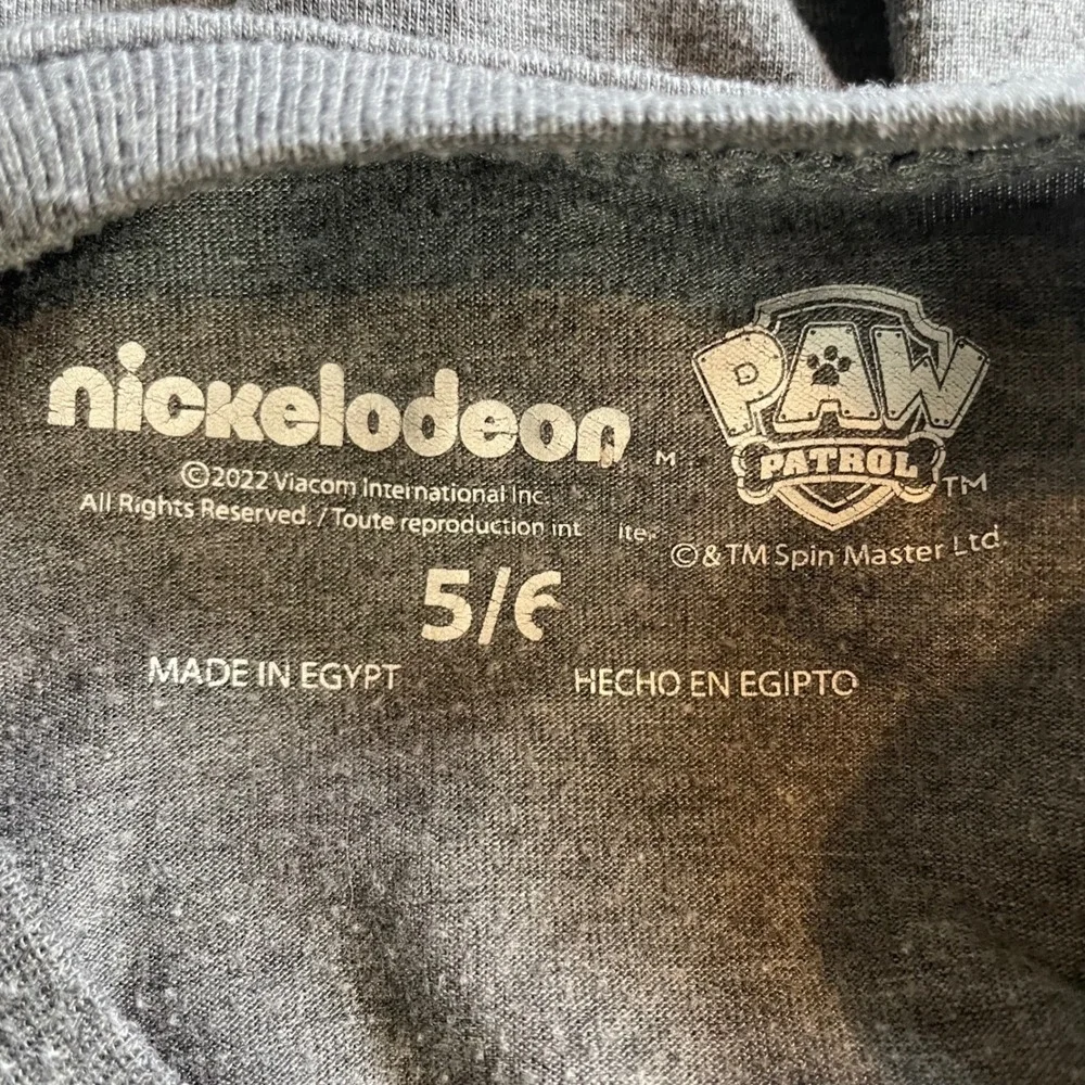 Nickelodeon Paw Patrol Pawsome Squad‎ Graphic Tee Gray Kid Chase Marshall